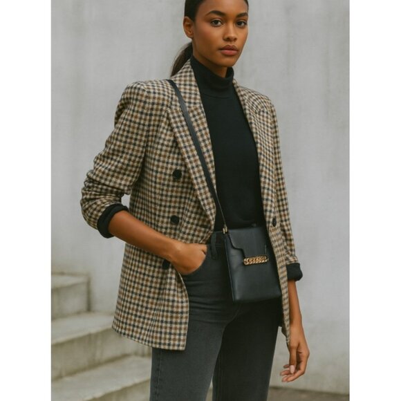 Marc by Marc Jacobs Black Leather Crossbody Bag Gold Logo Plate Designer Purse - Picture 11 of 11